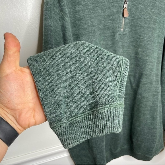 Cremiux 1/4 Zip Green Pullover Mens XL - Picture 2 of 7